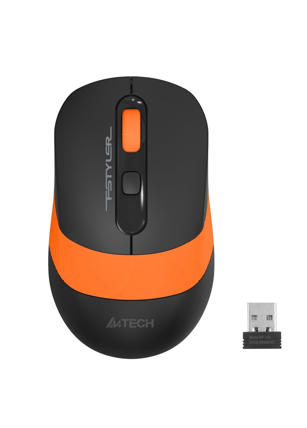 Мышь беспроводная FG10S Orange/Black USB A4Tech (356728834)
