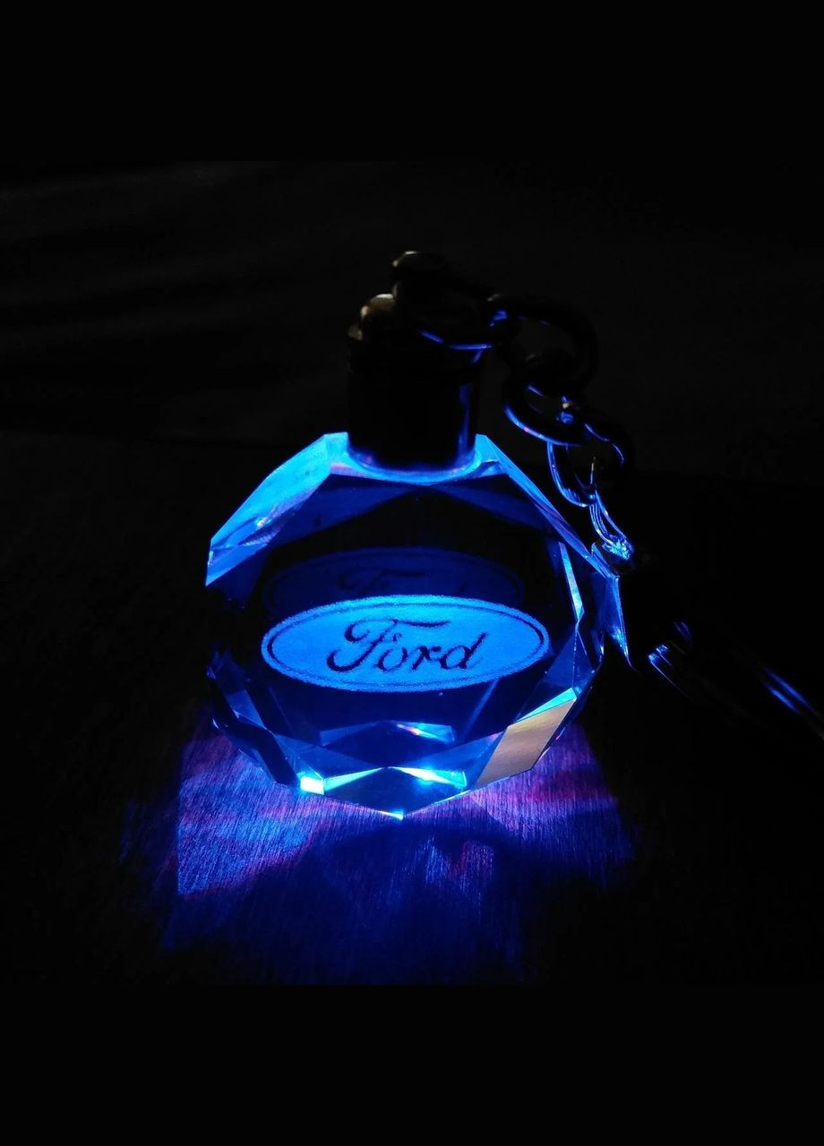 Брелок автомобільний на ключі Форд автобрелок з логотипом Ford з підсвіткою (R050878) GF (360768325)