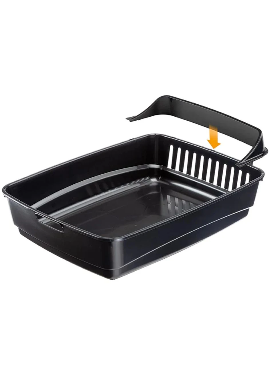 Туалет для котів Ariel 10 Plus із системою просіювання синій 47x36x15.5см 72041699 Ferplast (282973543)