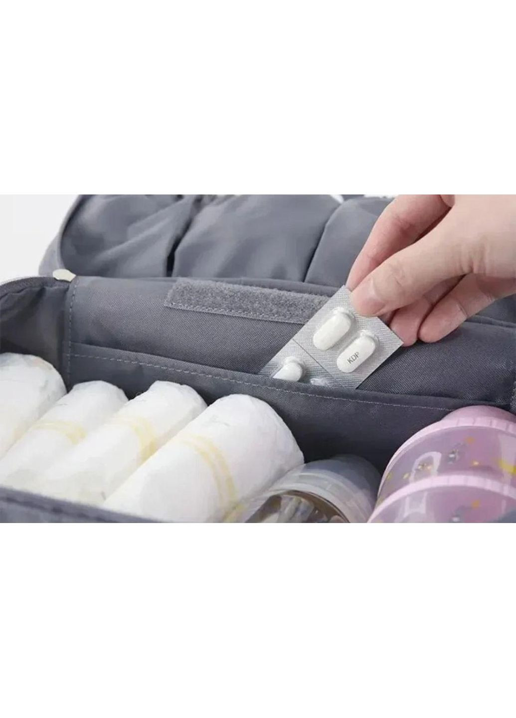 Портативная сумка для хранения нижнего белья Темносерая No Brand (296485085)