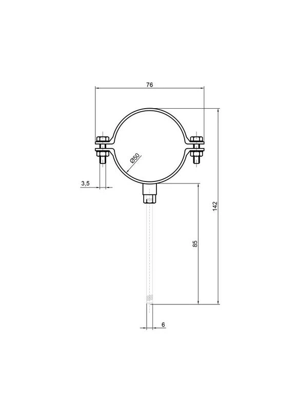 Хомут 50 TASMOPP50 TA Sewage SD00010500 (385679663)