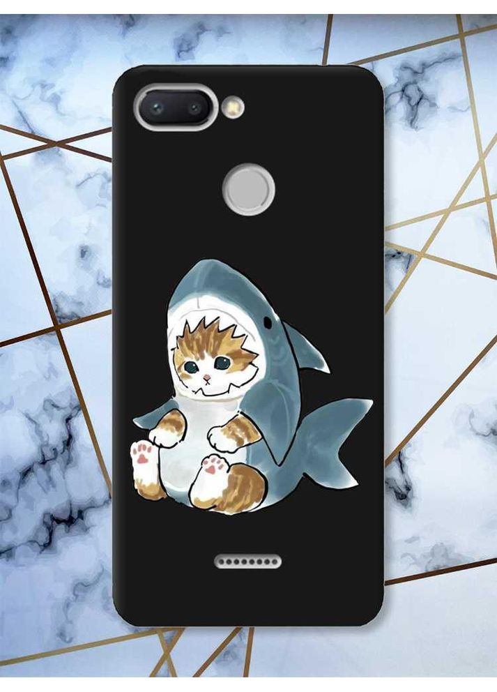 Матовый чехол на Xiaomi Redmi 6 Котёнок принт 120 Creative (359489821)