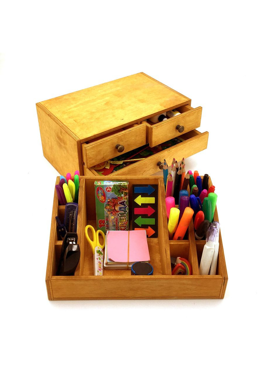 Настольный органайзер из дерева Ашвуд карри (КНЦ-007003) No Brand (328227560)