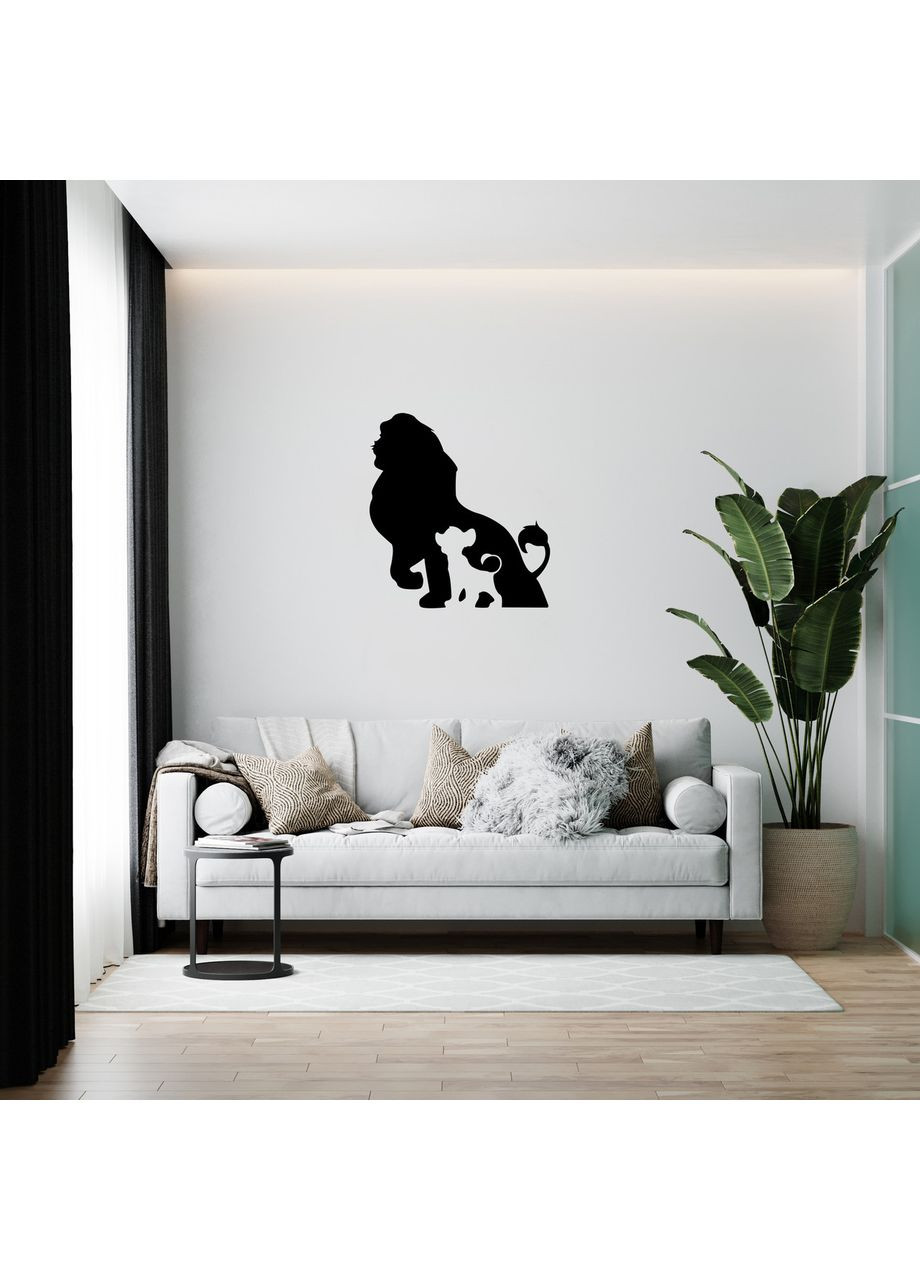 Стильний декор на стіну дерев'яне панно «Левеня» Ekostar (368306363)