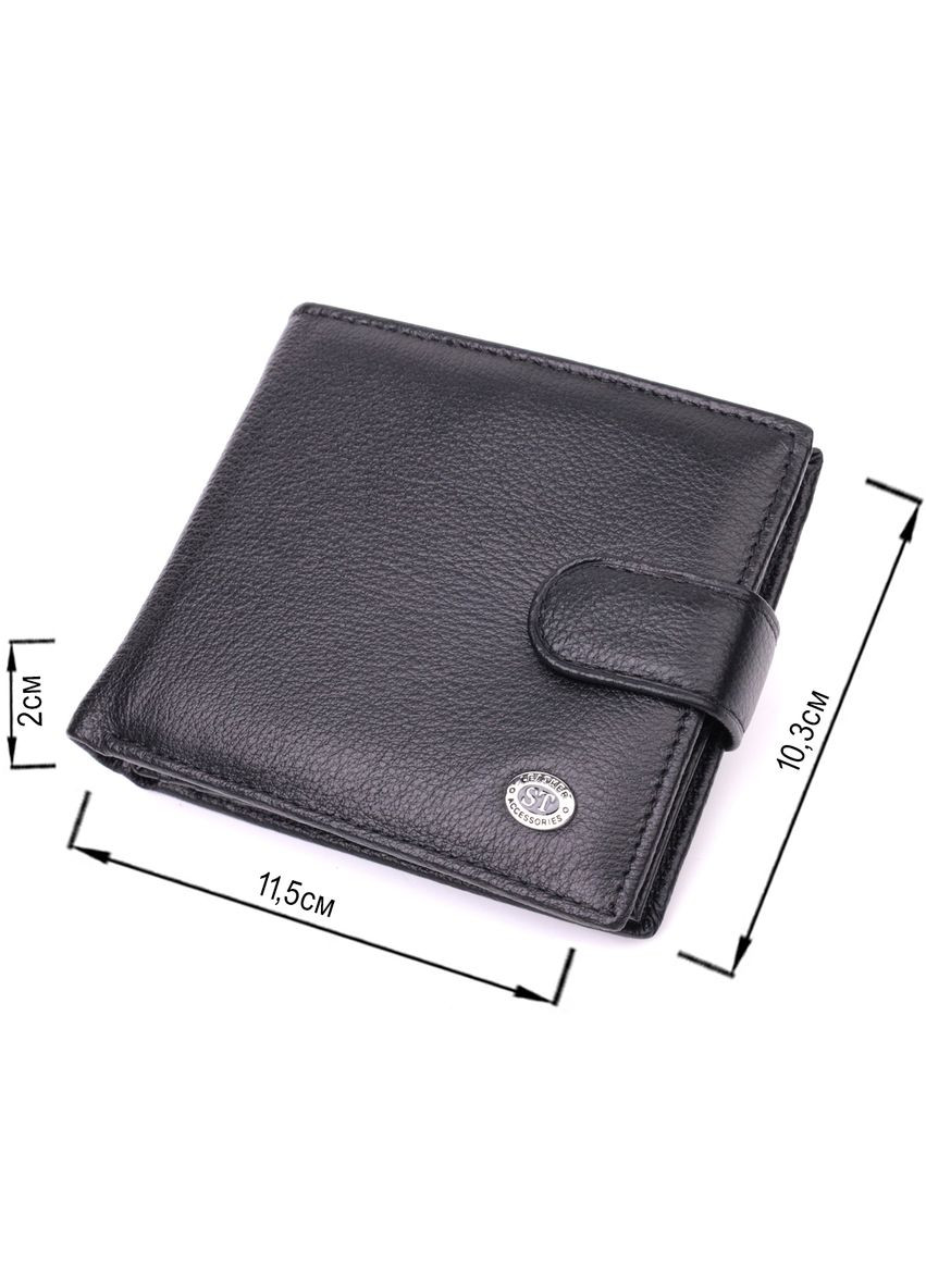 Мужской трендовый бумажник из натуральной кожи 22553 st leather (329196447)