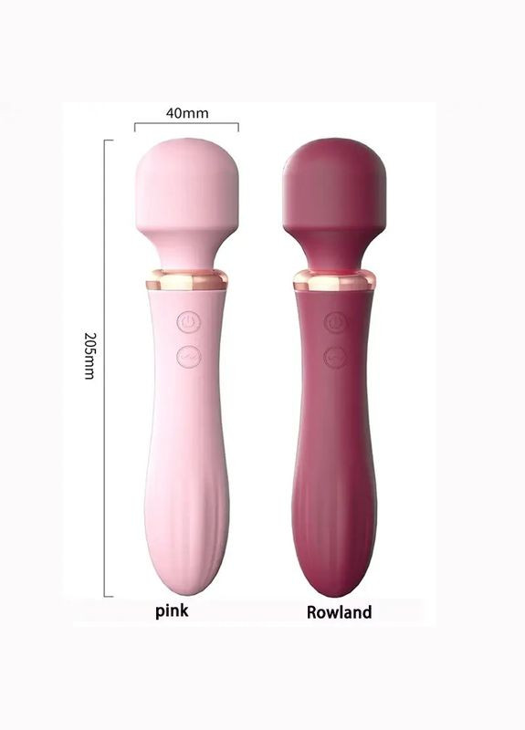 Вибратор микрофон с подогревом, двусторонний женский вибратор для секса. Мощный стимулятор розовый No Brand (316651864)