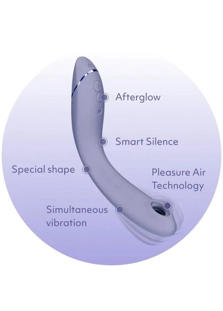 Вібратор для точки G c вакуумною стимуляцією OG Lilac Womanizer (331169598)