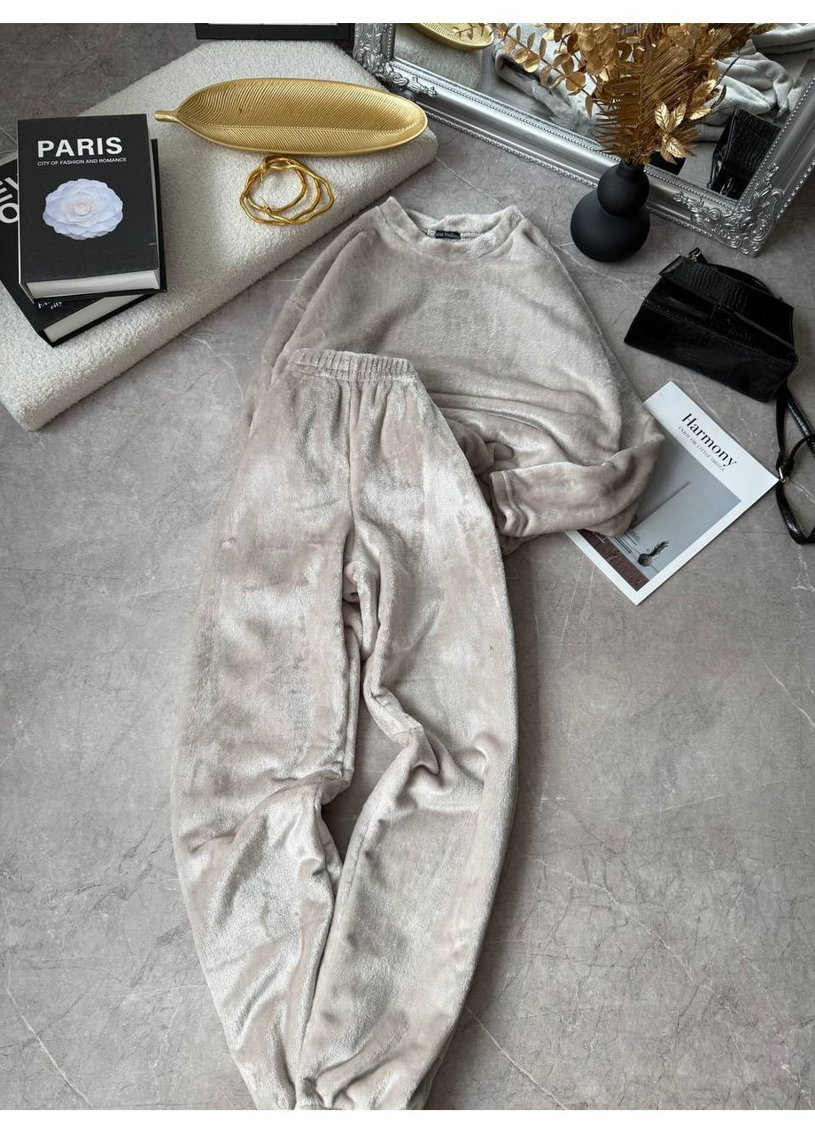 Костюм 1168 двостороння махра піжама,штани та кофта теплий Україна (371575577)