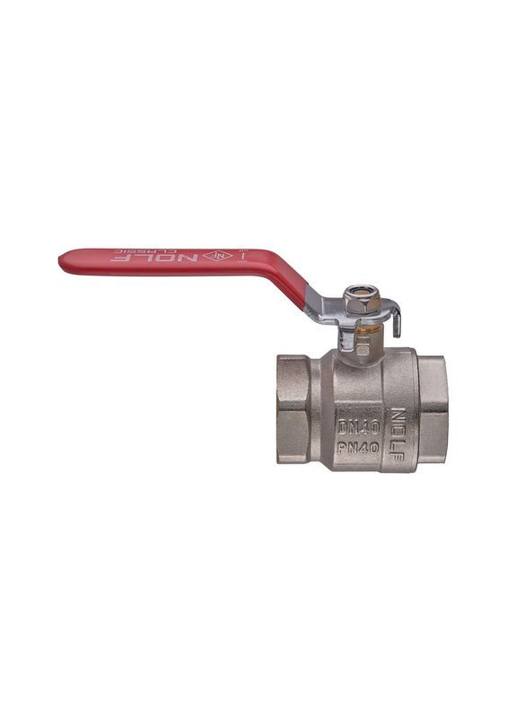 Кран кульовий classic NFC.611-40-1 1/2" FF ГГВ, ручка "важіль" червона (NF3148) NOLF (338426274)