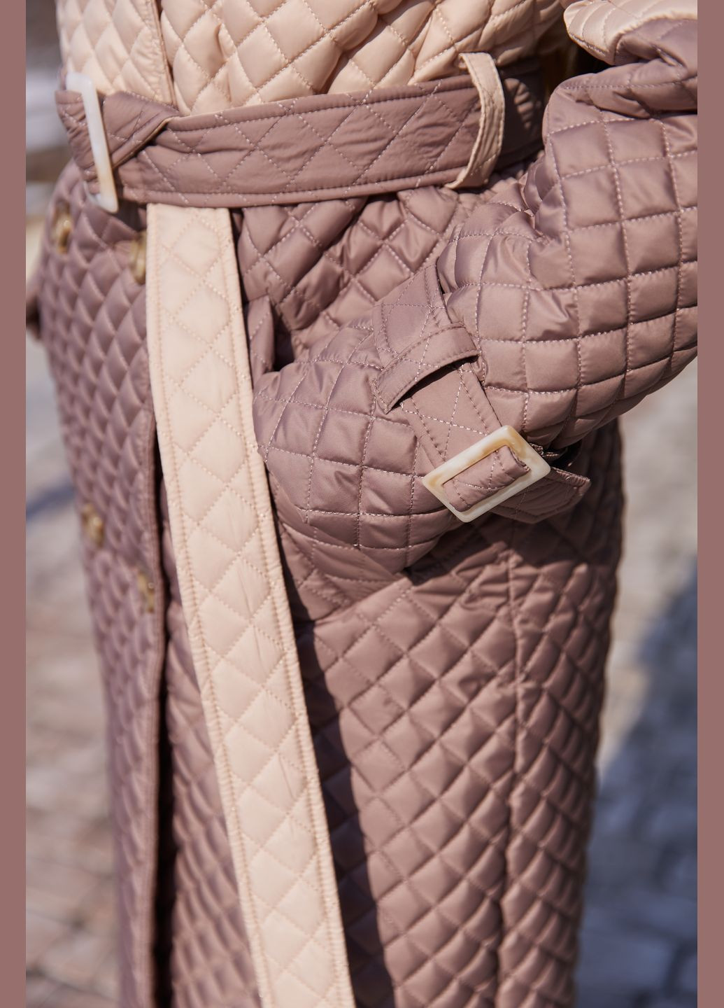 Кофейное демисезонное Пальто MN