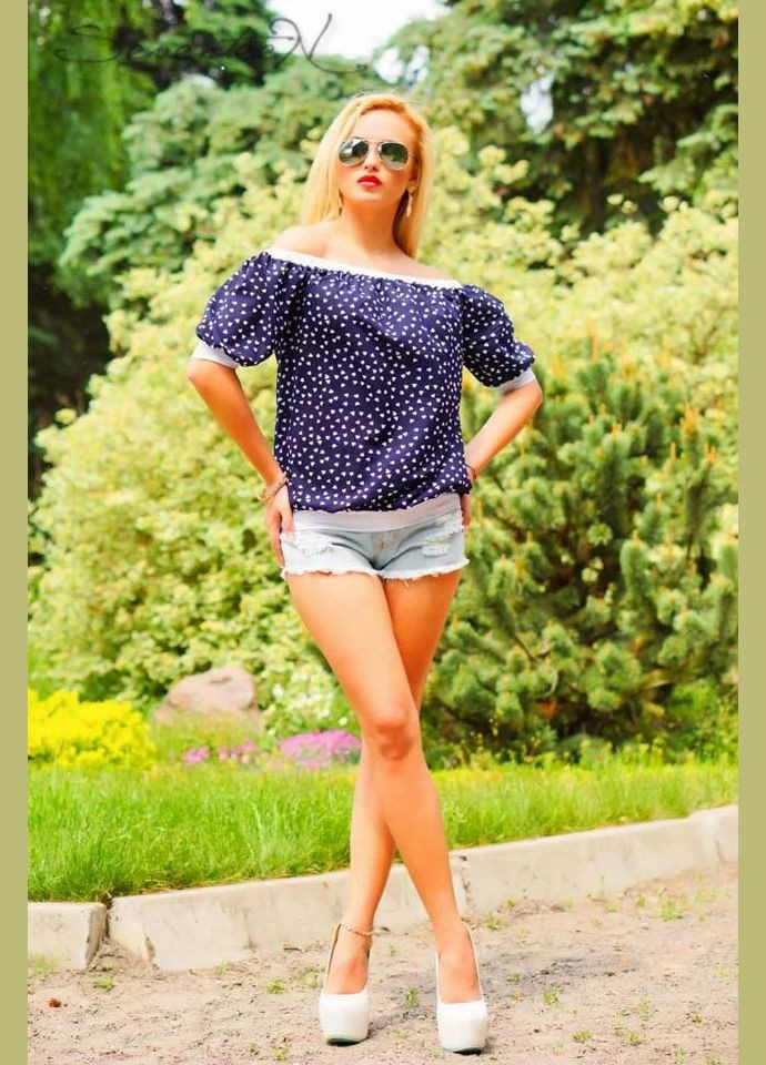 Синяя блуза Seventeen