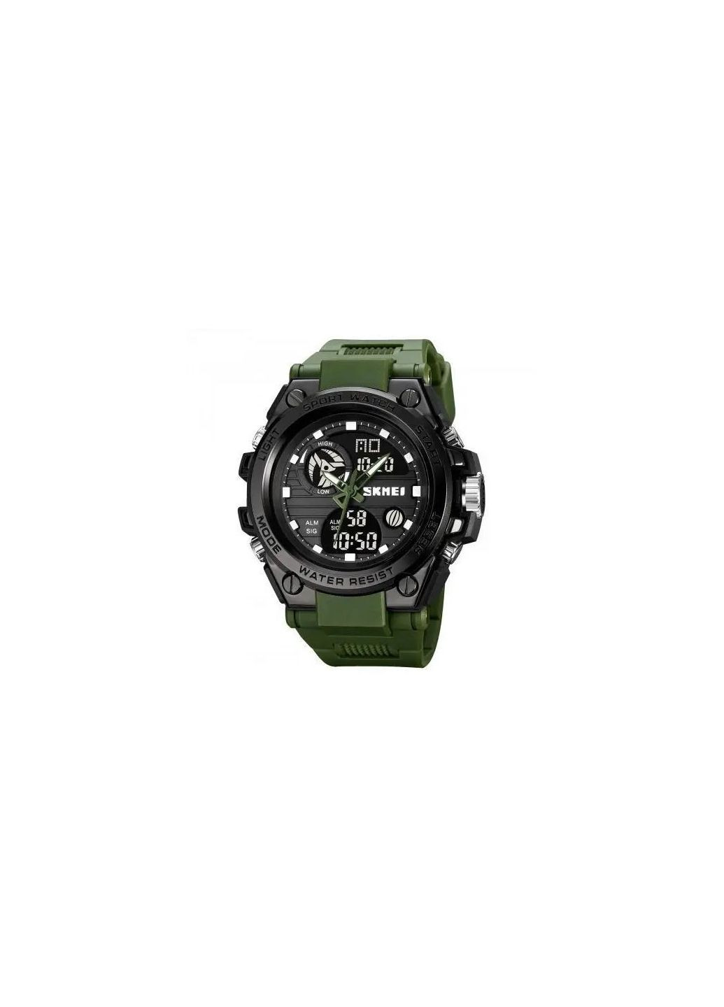 Часы наручные мужские SKMEI 2031AG ARMY GREEN, часы тактические противоударные. Цвет: зеленый No Brand (365302399)