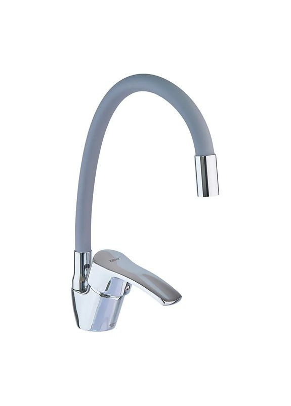 Кухонный смеситель YUB 279 Reflector Gray с гибким серым изливом ZX4654 Zerix (370948163)