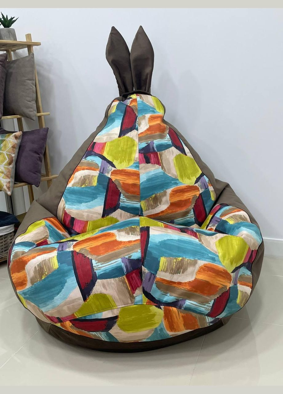 Крісло-мішок Зайчик Груша, MEGA XXXL - 160х120 Оксфорд 600D.PU.WR 216 SkyPuff (339871491)