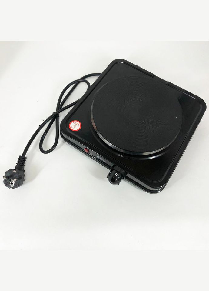 Плита электрическая SP-1930, плита бытовая, плита домашняя. Цвет: черный Suntera (364664122)