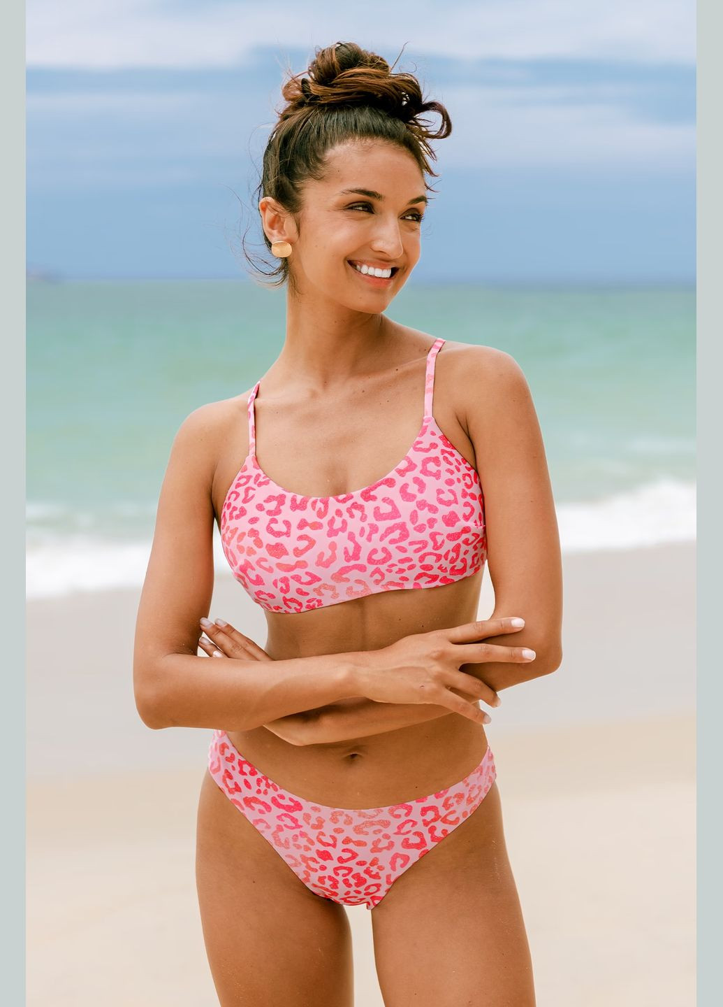 Комбинированный летний купальник CUPSHE