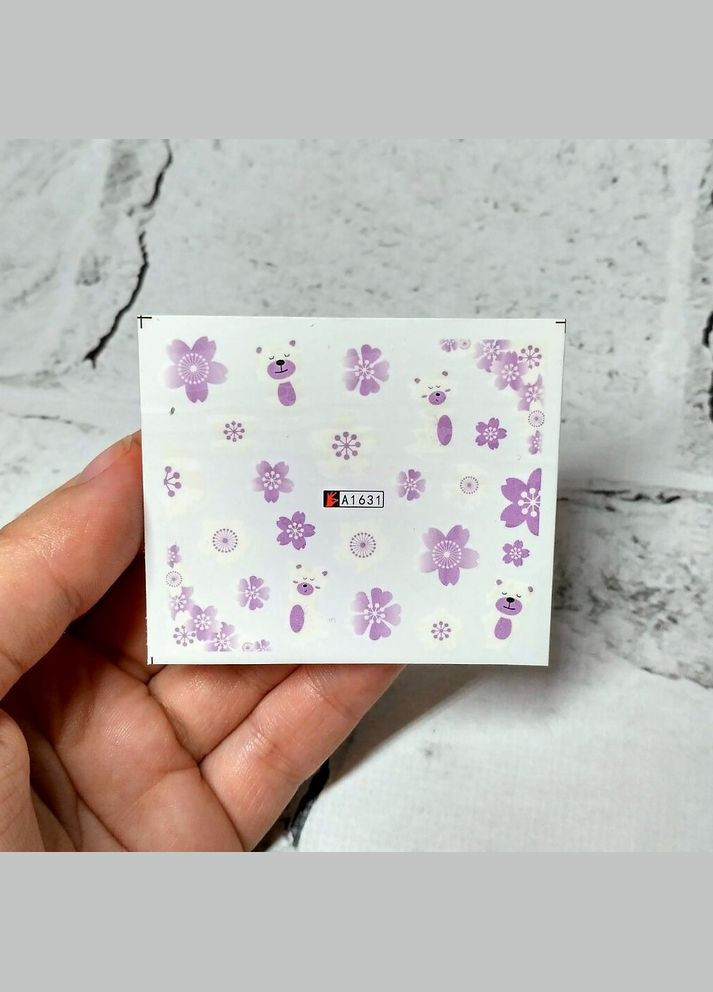 Слайдеры для ногтей наклейки Цветы No Brand (330644247)