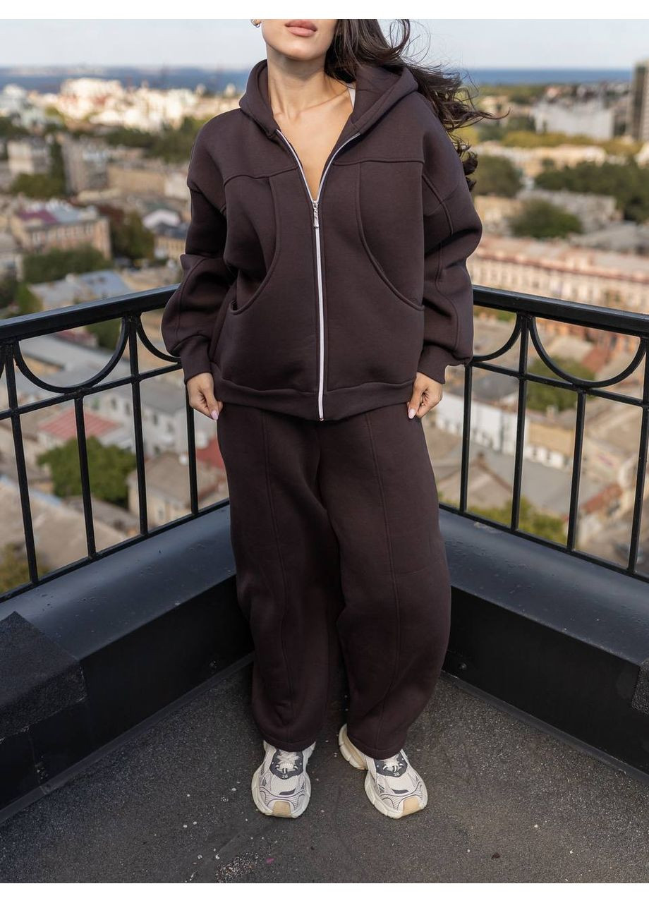 Оверсайз костюм, з якісної тринитки на флісі Україна (362357704)