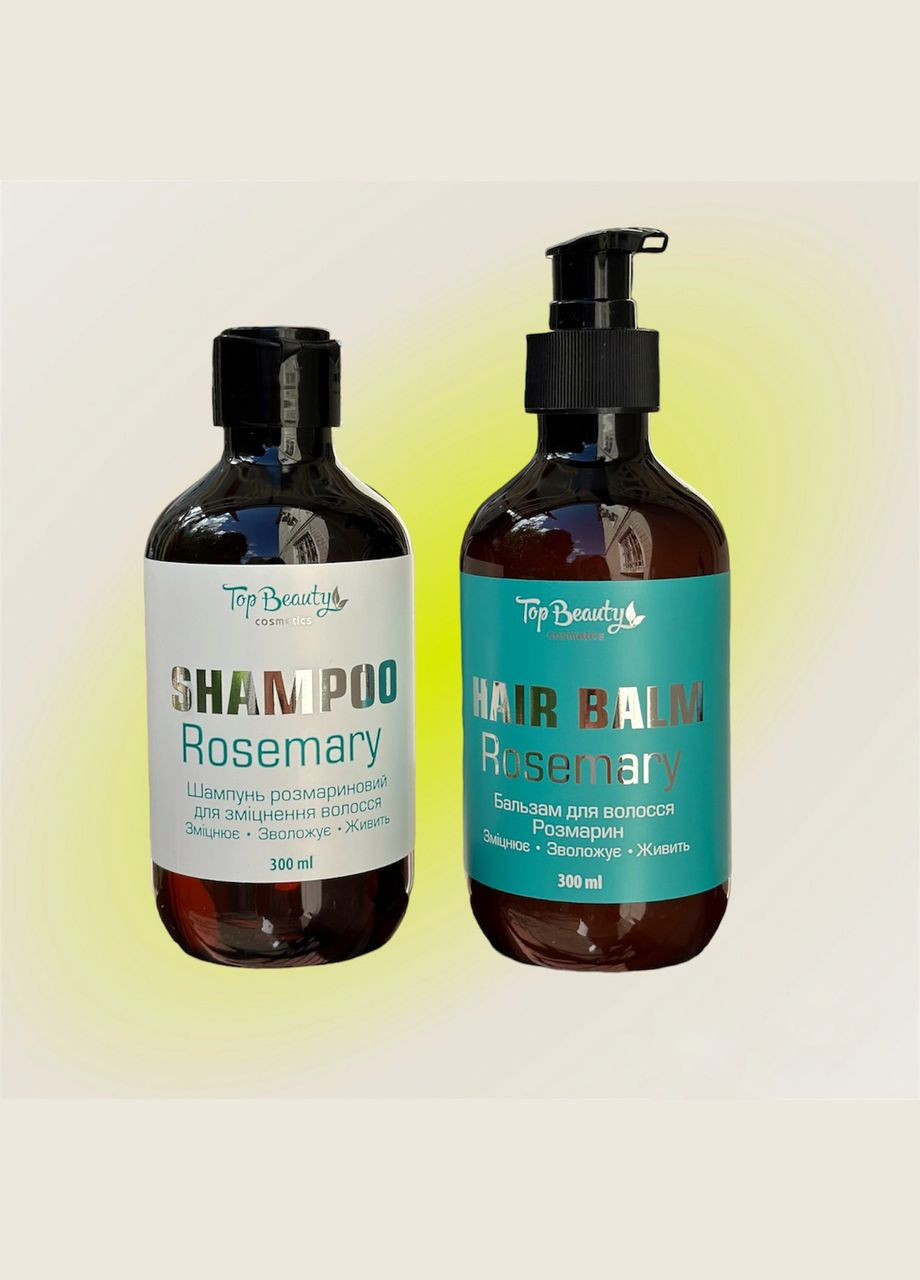 Набір для зміцнення волосся з розмарином (шампунь, бальзам) Top Beauty (304055769)