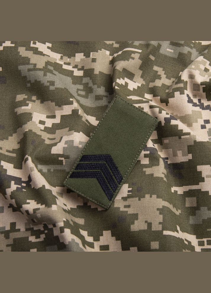 Шеврон нашивка на липучці погон звання ВСУ Сержант 5х10 см IDEIA (275869710)