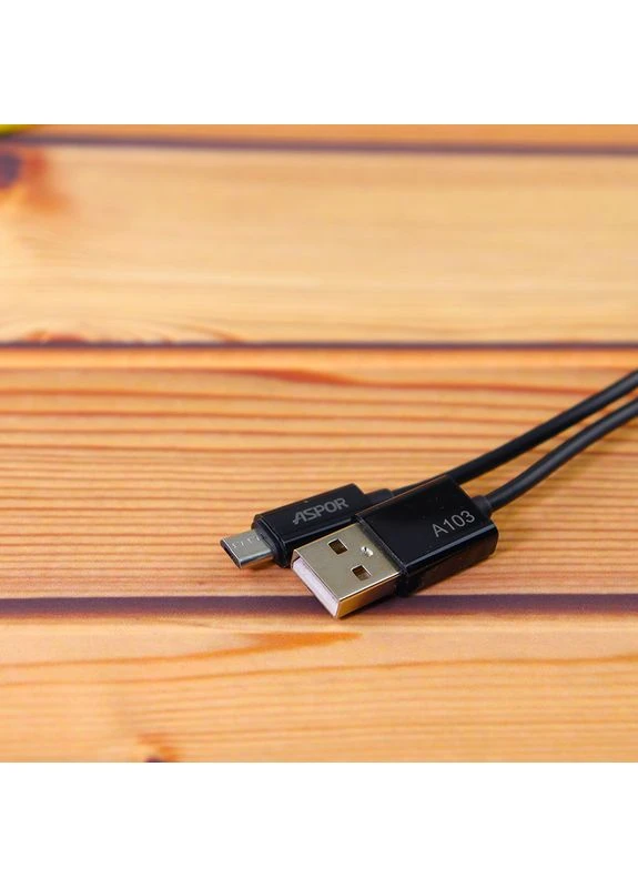 Кабель USB Micro A103 Eco 2.1A 1.2м черный зарядка для смартфонов и передачи данных ProDobro (367836217)