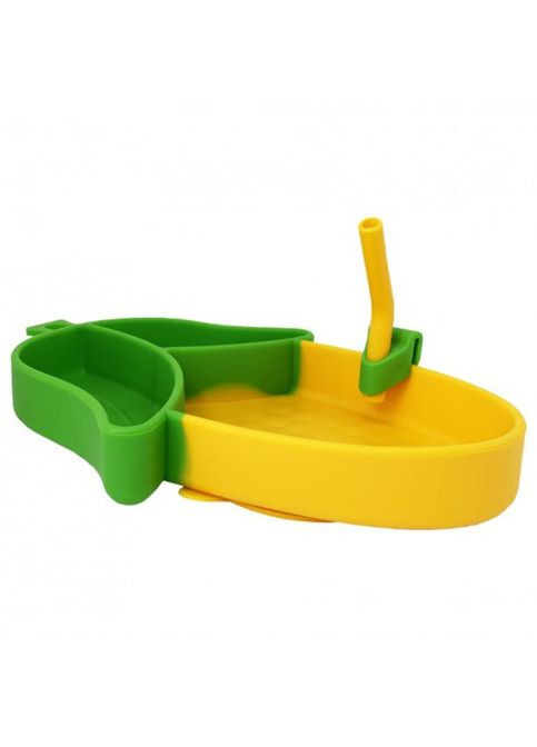 Силіконова тарілка з приладами "Кукурудза" MGZ-0124 No Brand (330602556)