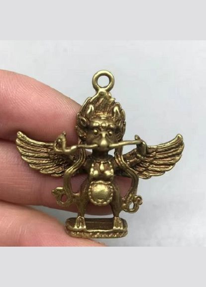 Медная миниатюрная фигурка подвеска статуэтка Будда - покровителя Бог-птиц Гаруда No Brand (326789171)