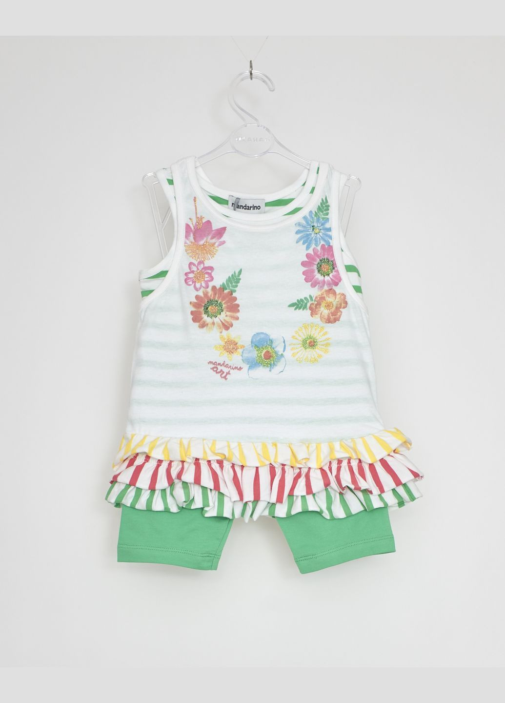 Зеленый летний костюм зеленый Mandarino