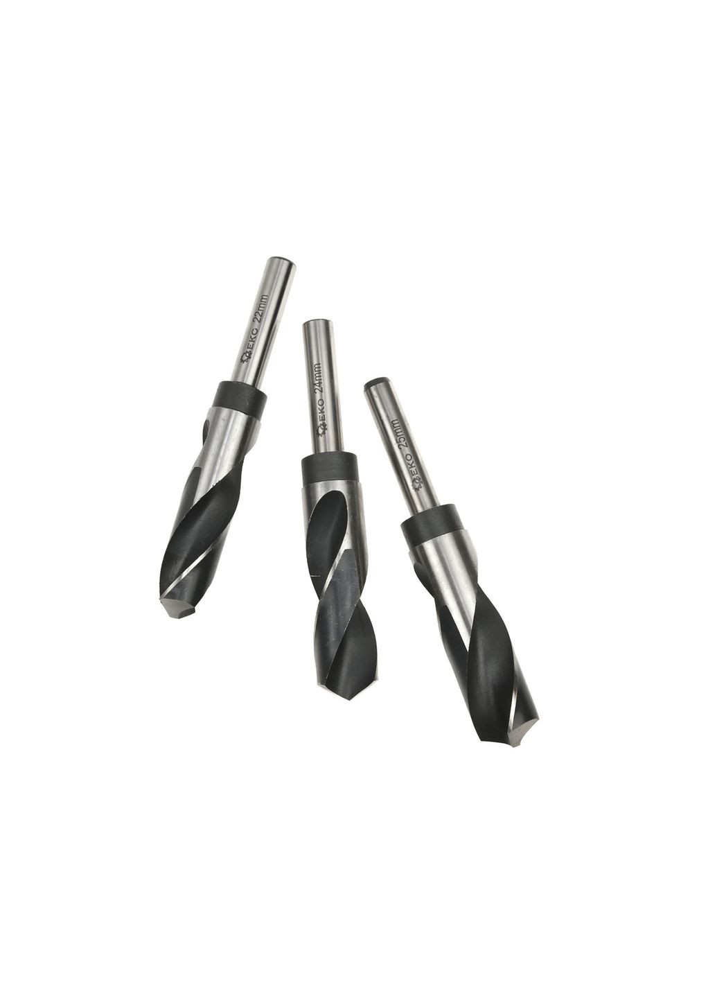 Свердла металу " " великого діаметру (хвостовик 13мм) HSS4241, комплект 3шт: (22,0; 24,0; 25,0)мм Geko (313399986)