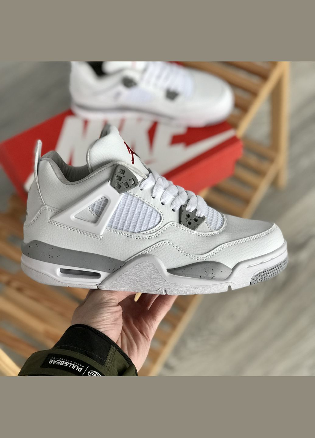 Кросівки жіночі і чоловічі Nike Air Jordan 4 Retro White Oreo white | Найк Аір Джордан 4 Ретро Вайт Орео білі No Brand білі всесезони (307288679)