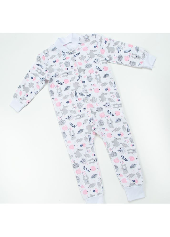 Розовая пижама детская утепленная унисекс Trendy Tot 03-01378_000000002