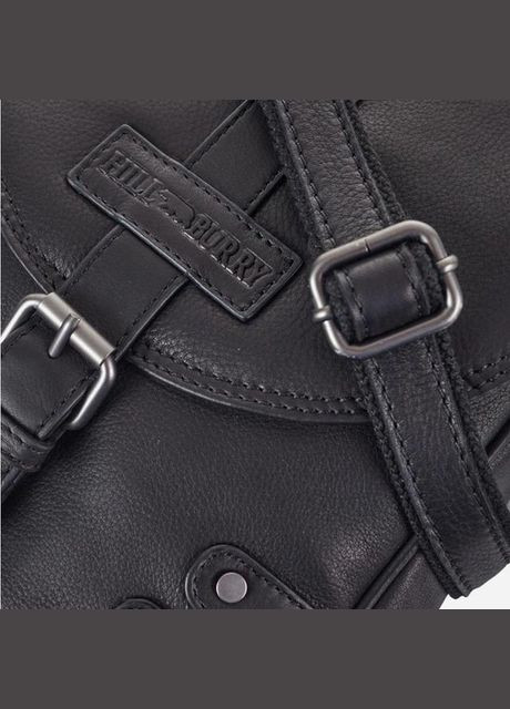 Сумка планшет через плечо мужская из натуральной кожи маленькая для документов и для телефона Черный 35786 HILL BURRY (337466253)