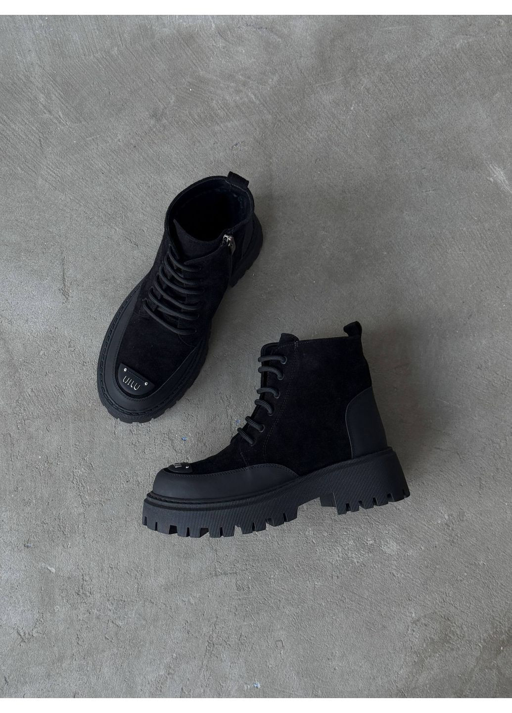🖤 зимние ботинки "urban black mix" No Brand