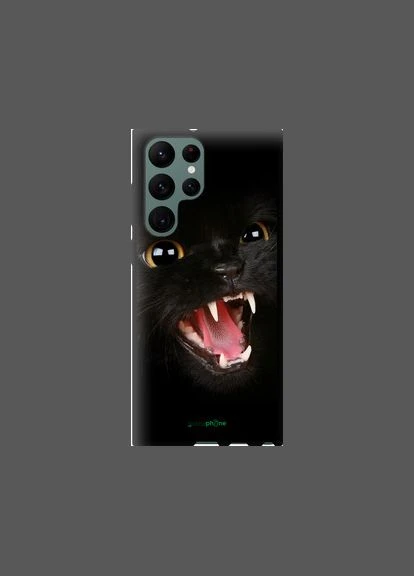 Чехол на Samsung Galaxy S22 Ultra Чёрная кошка "932b-2500-2448" Endorphone (380372858)