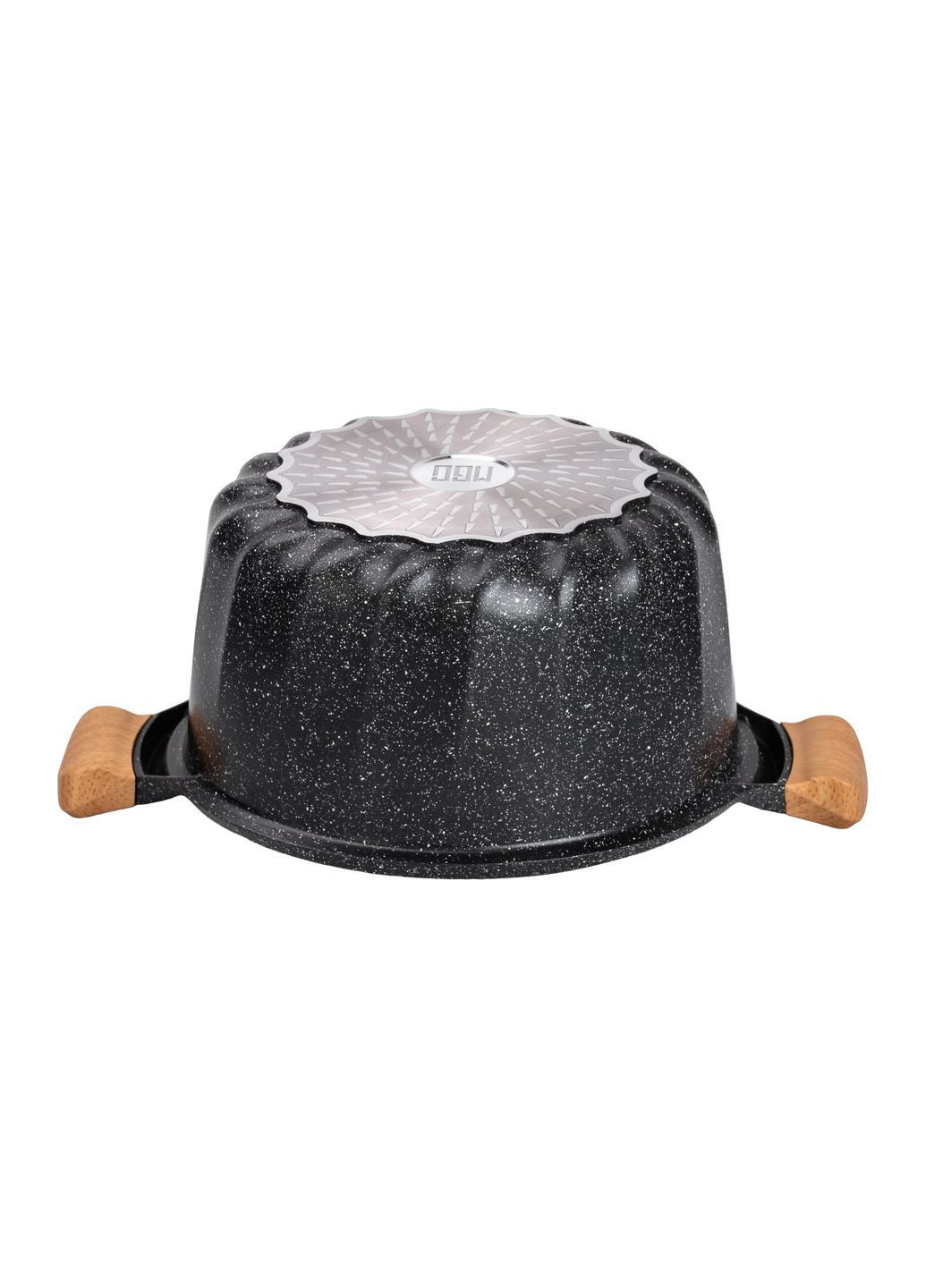 Кастрюля алюминиевая MGC с антипригарным покрытием 8 л, черный MGC HP-4-434B No Brand (373399884)