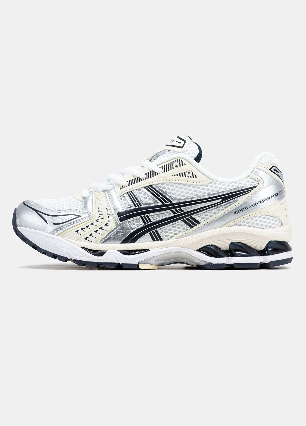 Кросівки жіночі і чоловічі Asics Gel-Kayano 14 white grey black | Асікс Гель-Каяно 14 білі сірі чорні No Brand білі всесезони (315155249)