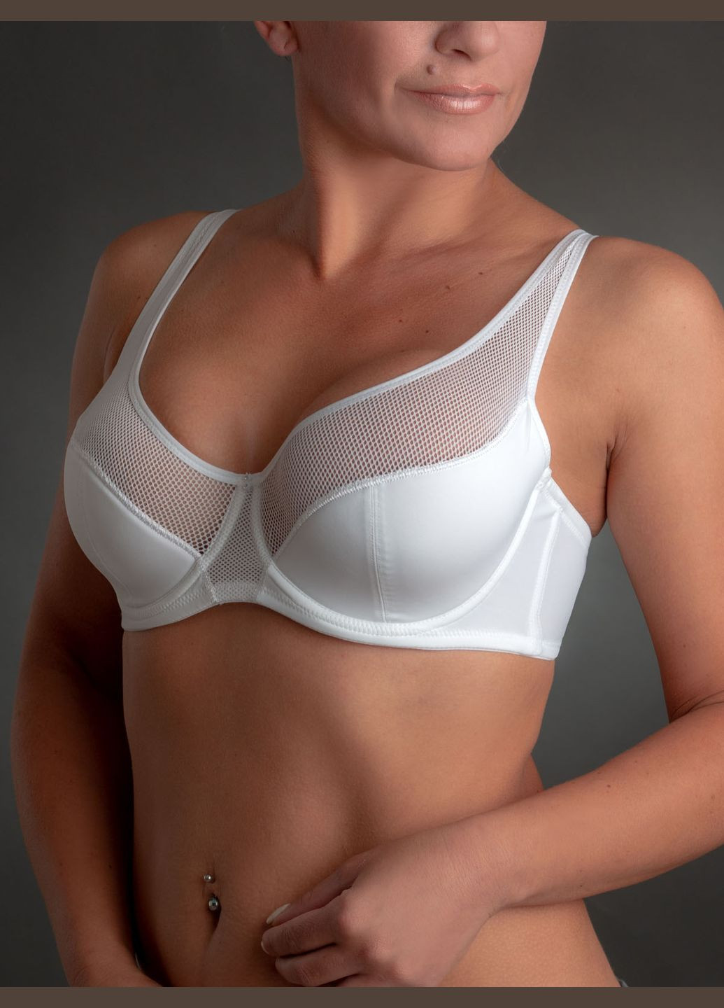 Белый бюстгальтер Acousma с косточками