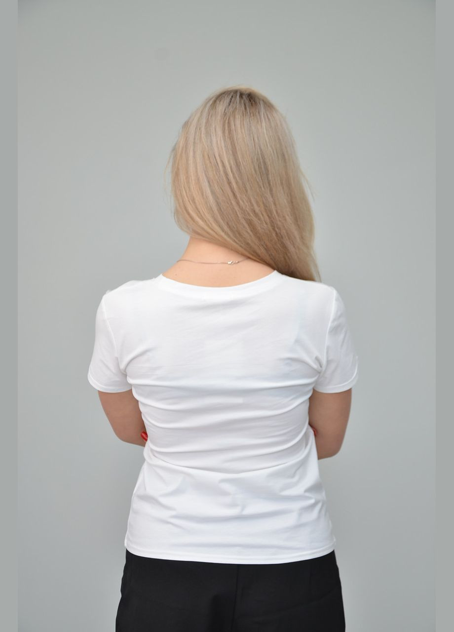 Белая всесезон женская футболка, патриотическая, белая (размер: s, m,, xl, xxl) No Brand
