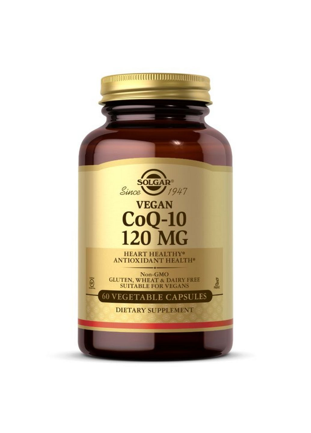 Натуральная добавка Vegetarian CoQ-10 120 mg, 60 вегакапсул Solgar (293483019)