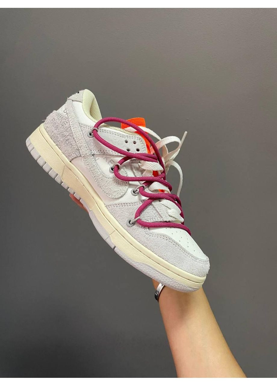 Сірі Осінні кросівки чоловічі nike sb dunk low off white grey найк сб данк No Brand