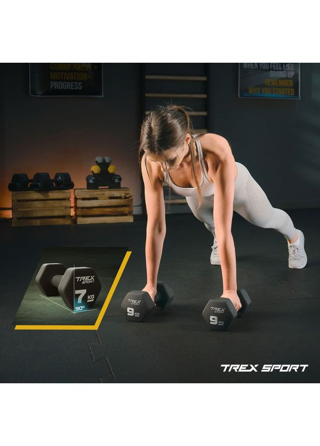 Гантели для фитнеса неопреновые TX-010VD 2x1кг TREX Sport (372506690)