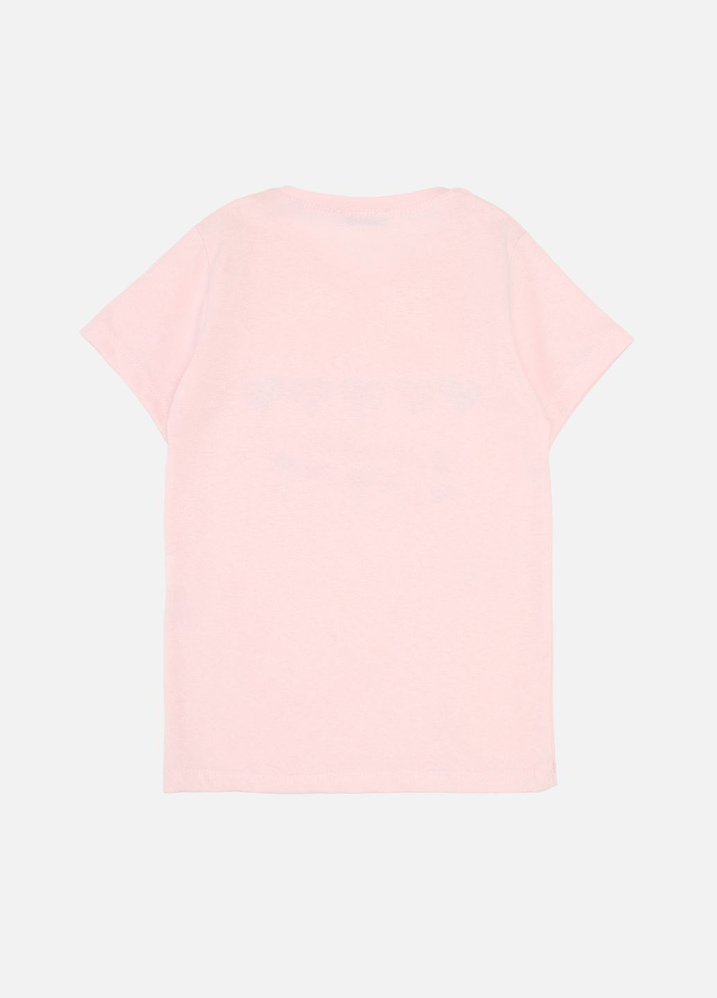 Світло-рожева літня футболка з коротким рукавом для дівчинки колір світло-рожевий цб-00277110 Essu