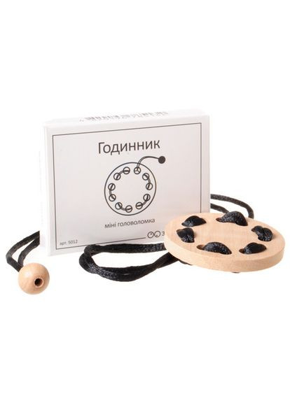 Міні головоломка Годинник 5012 дерев'яна Заморочка (369173906)
