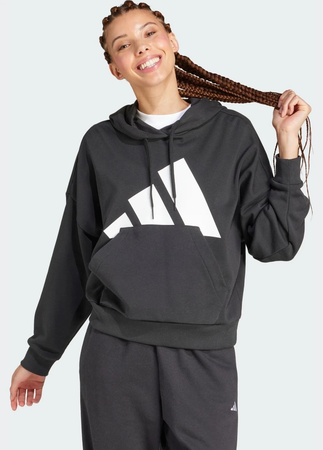 Худи Essentials Big Logo French Terry Loose adidas (316580506)