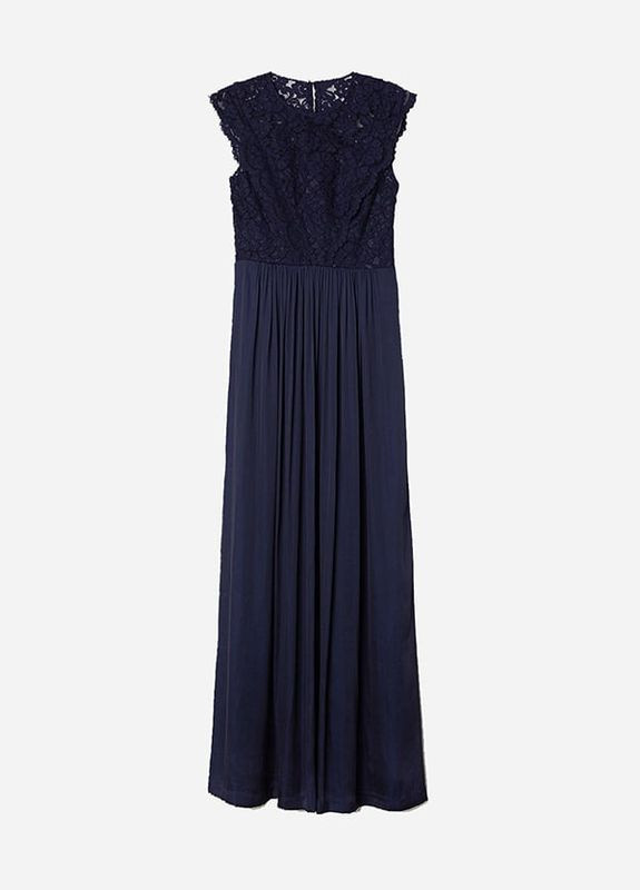Синя коктейльна, вечірня вечірня сукня H&M