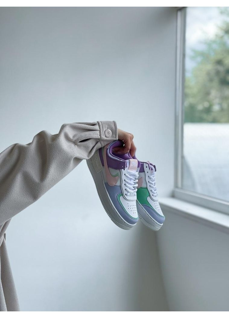 Цветные демисезонные кроссовки мужские nike air force 1 shadow multicolor 5 найк аир форс 1 премиум No Brand
