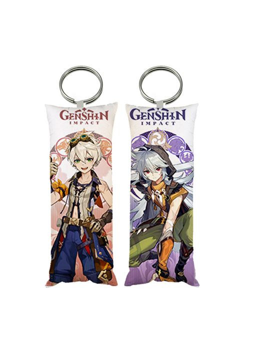 Брелок міні-дакімакура Рейзор Беннет Genshin Impact 4 * 10 см (br0275) No Brand (327006355)