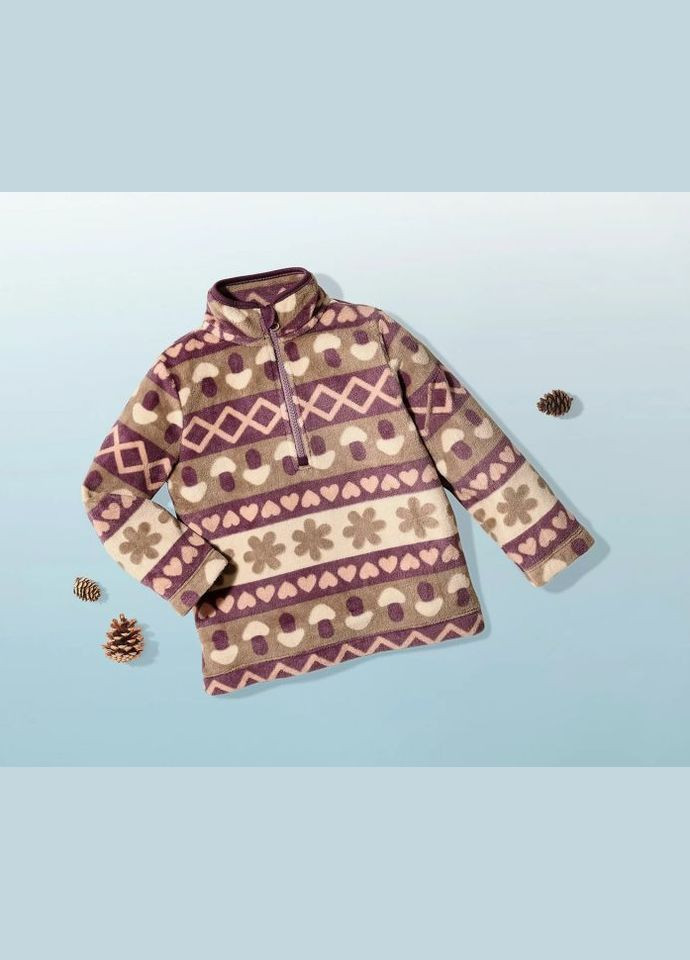 Коричневий демісезонний кофта флісова для дівчинки Lupilu