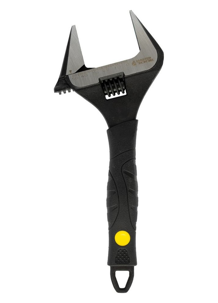 Ключ розвідний 250 мм 0 - 50 мм тонкі губки CrV рукоятка з TPR накладкою 76-0323 Mastertool (364965022)