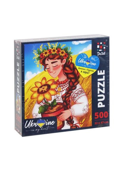 Пазл "Украинская девушка с подсолнухами", 500 элем. De.tail (361418515)